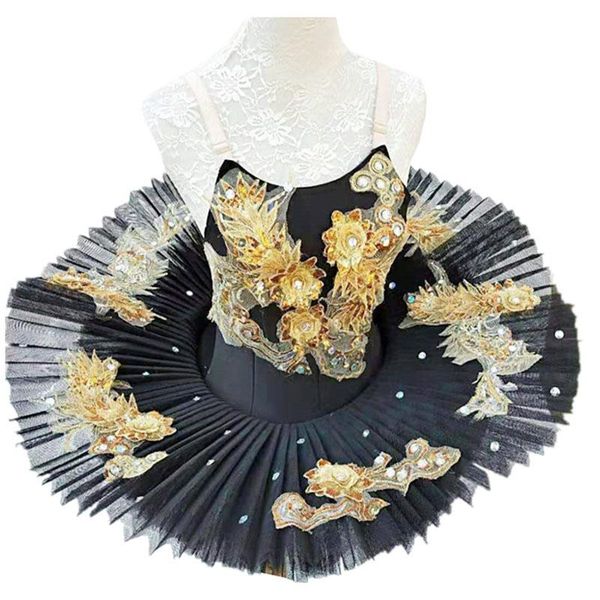 

2021 professional ballet tutu child kids girls ballet tutu adulto women ballerina party mujer dance costumes for girls, Black;red