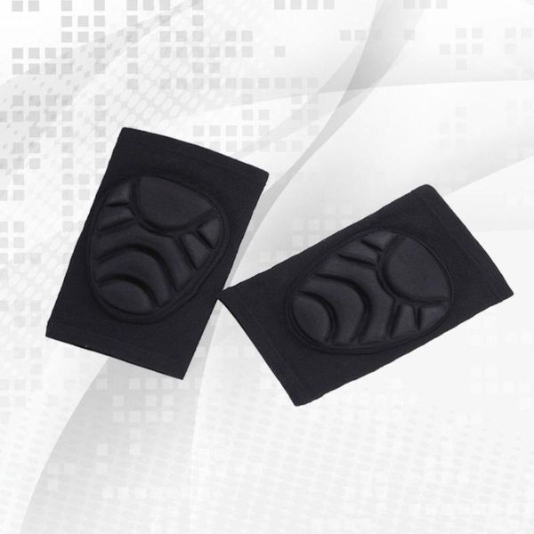 

elbow & knee pads 2pcs children kneepad sponge thickened sports kneecap anti-skid dance protector for kids (black size xs), Black;gray