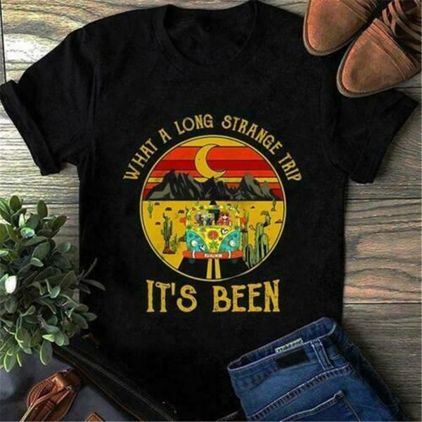 

hippie what a long strange trip it's been men s 3xl black cotton hip hop hoodie designers t shirts sweatshirt