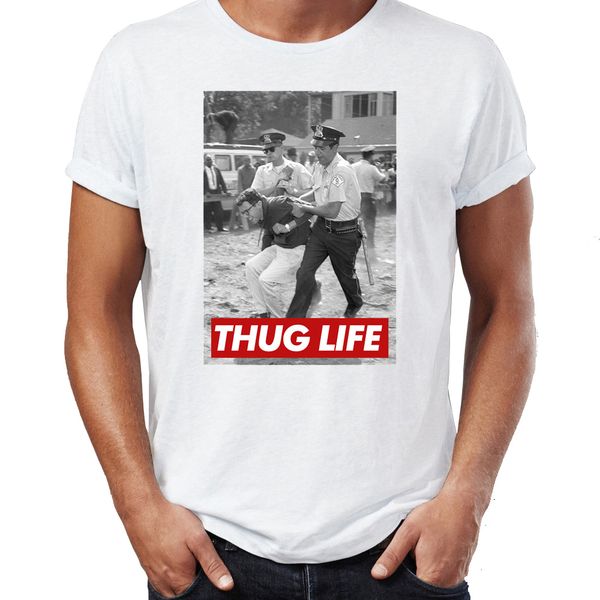 

men's t shirt bernie sanders arrested thug life awesome artwork printed tee sport hooded sweatshirt hoodie