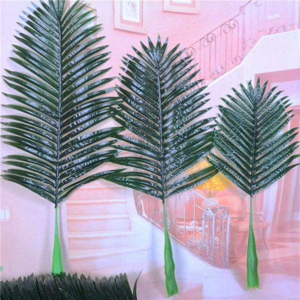 

decorative flowers & wreaths plastic palm leaves,high 80-130cm,garden decoration tropical leaves artificial plants faux