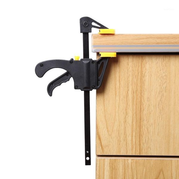 

4 inch f woodworking clamp device adjustable diy carpentry gadgets quick ratchet release speed squeeze hand tools1