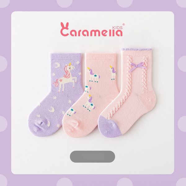

caramella autumn and winter new shoes wearchildren's shoes children'scartoon in tube children's socks baby socks ls0cg, Black