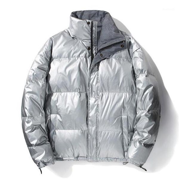 

2019 men's winter foreign trade new down jacket 90% white duck down hooded short jacket bread service1, Black