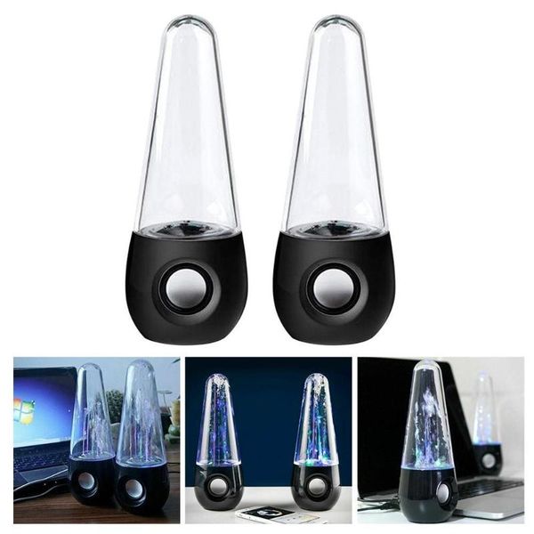 

1 pair of bluetooth version water dance speaker audio colorful lights computer speaker mobile phone fountain subwo b3r3