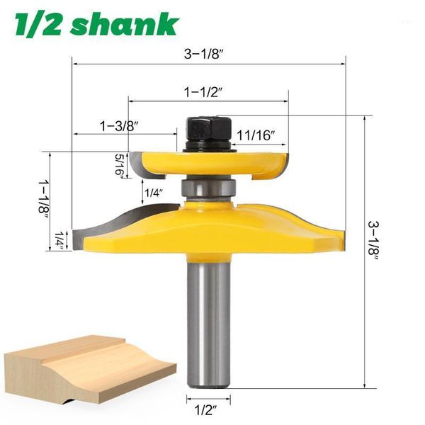 

12mm 1/2'' shank raised panel ogee router bit milling cutter woodworking tool for the styling of door panel composition material1