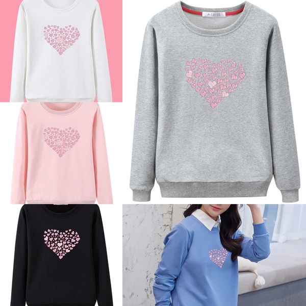 

mlzzm bf студента свитер хлопок женщин корейского стиль свободный рукав универсального короткий длинный пуловер пуловер шея футболка женщины, Black