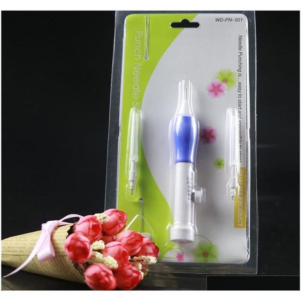 

vodof 6pcs 1.3/1.6/2.2mm diameter plastic diy embroidery magic embroidery pen set clothing punch needle se qylcrk bdetoys