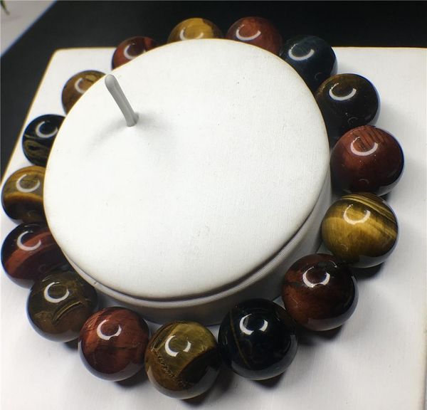 

natural tiger eye crystal stone round bead stretch beaded bracelet quartz rock healing c bbyqvi packing2010