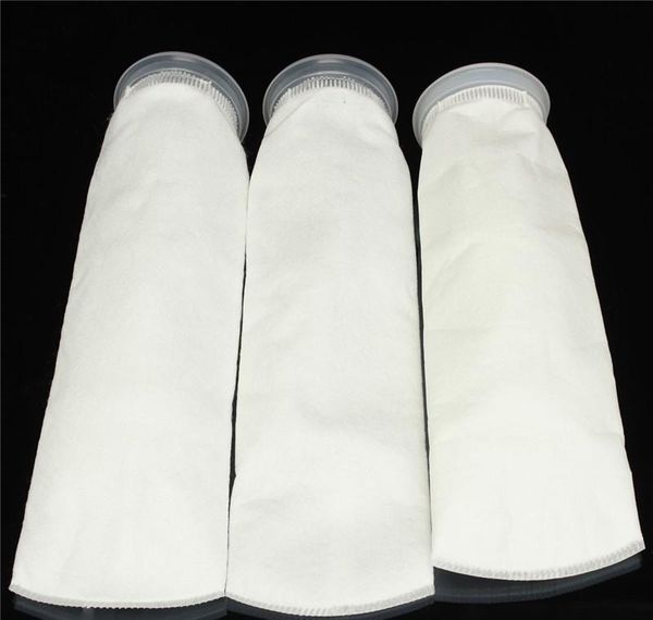 

100/150/200 white micron 4x15 inch fish aquarium marine sump felt pre filter sock bag high density of interspace