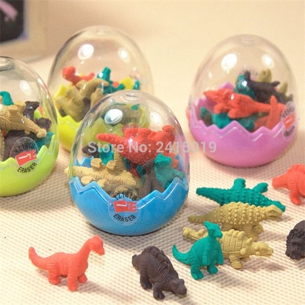 

24 eggs dinosaur erasers toys eggs party favors gifts loot bag pinata fillers prizes give away 1027