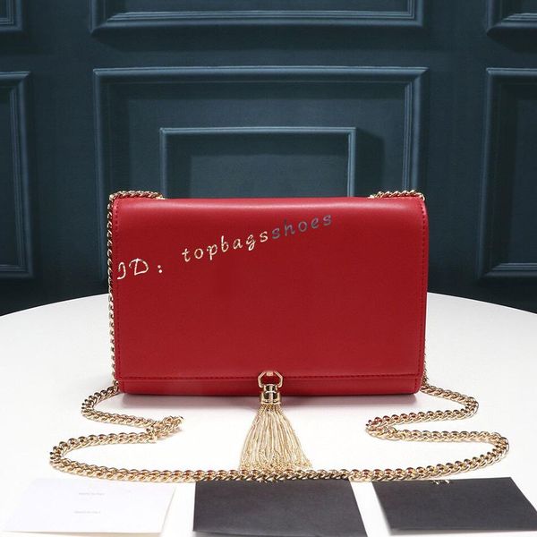 

purse luxury clutch gold star crossbody messenger y women tassel fashion chain designer caviar famous black red leather bag handbag gen krpa
