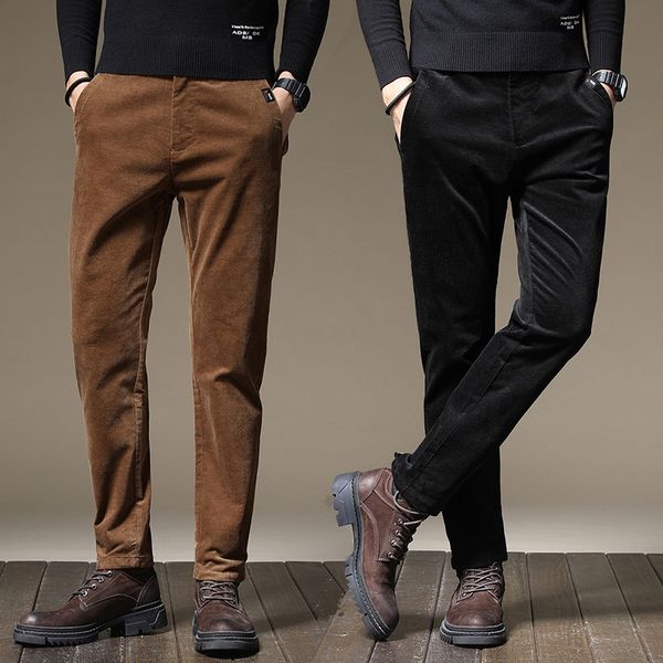 

осенью и зимой вельвет мужских основные pantslight pantscasual штаны модные толстые корейских молодежные брюки новые тонкие длинноногие случ, Blue