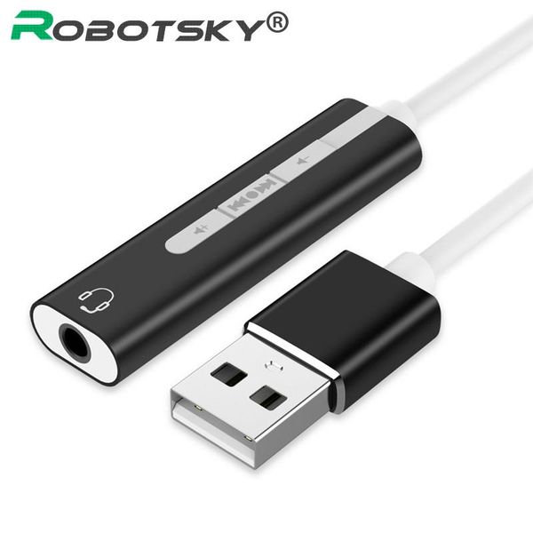 

sound card external usb to microphone speaker audio interface 3.5mm audio adapter for lapps4 headset computer usb sound card