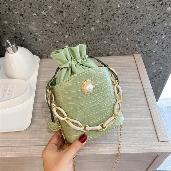 

female bag 2020 summer new trendy wild all-match chain one shoulder messenger net red fashion bucket bag bags for women