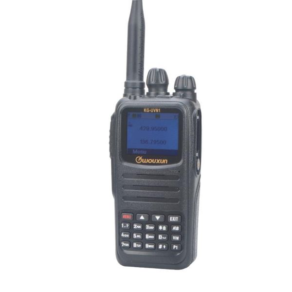 

kg-uvn1 wouxun vhf uhf dual band dmr walkie talkie digital/analogue portable fm two way radio with ,2600mah battery