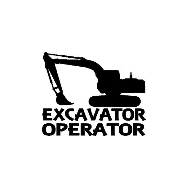 

15.5cm*12.4cm personality vinyl accessories excavator operator car sticker decal black silver c15-3220