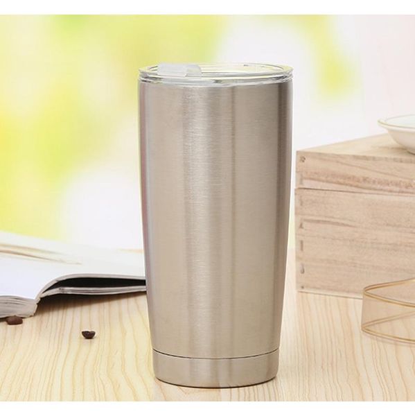 

20oz coffee mug cup stainless steel vacuum insulated tumbler big capacity wide mouth beer mugs wine glass travel car water bottle dbc 6ina2