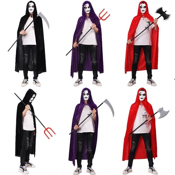 

qjymb holy day cloakprop red purple ball black cloak cloak clothing witch wizard flannel makeup children's performance props llo5o