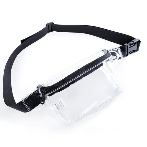 

waist bag women`s belt bag travel men fanny pack waterproof transparent bum bags female purse ladies belly pouch phone coins