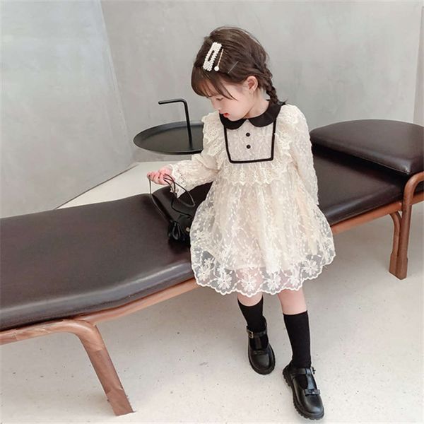 

winter autumn and girls' 2020 new drs little girl foreign sle plush lace princs children's skirt ojph, Red;yellow