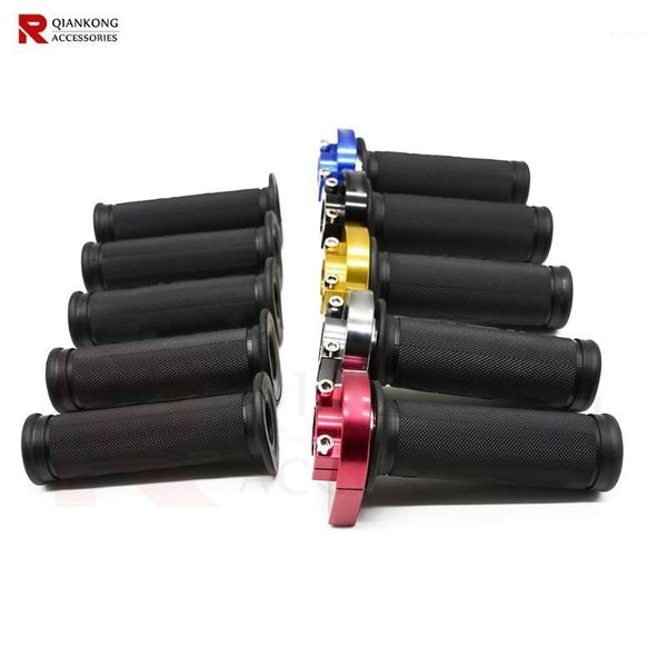 

1pair universal motorcycle handlebar hand grip aluminum cnc 22mm motorbike handel bar hand grips for aprilia buell ducadi1
