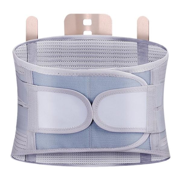 

waist support thermal belt self-heating steel for back posture and spinal decompression, Black;gray