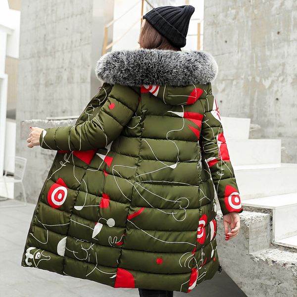 

both two sides can be wore x-long winter puffer jacket women hooded with false fur collar female long parka slim thick overcoat