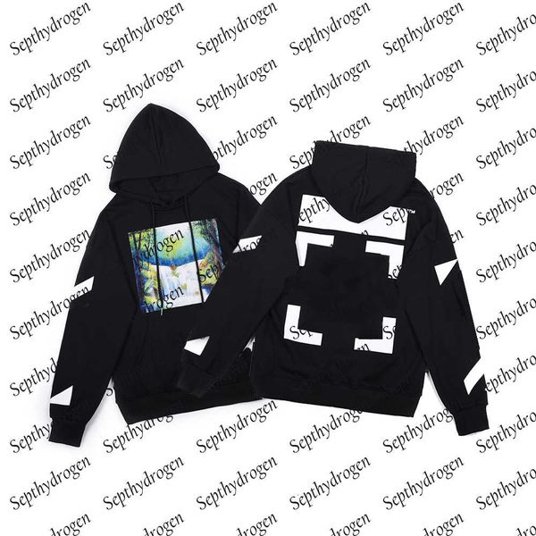 

fashion hip hop landscape oil painting mens hoodies x printed hoodie women hooded casual harajuku pullovers streetwear, Black