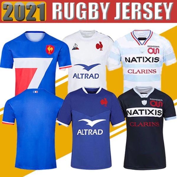 

france 2021 adults rugby jerseys shirt francia maillot camiseta maglia s-5xl trikot camisas kit, Black;gray