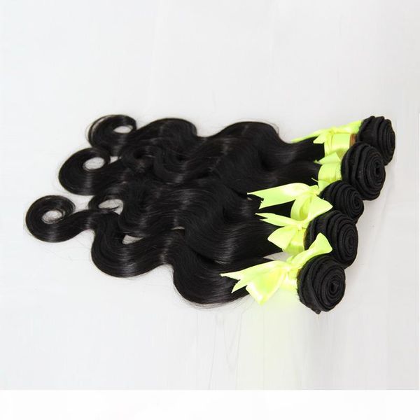 

unprocessed virgin brazilian hair body wave natural black 5pcs human hair bundles double drawn,no shedding,tangle free