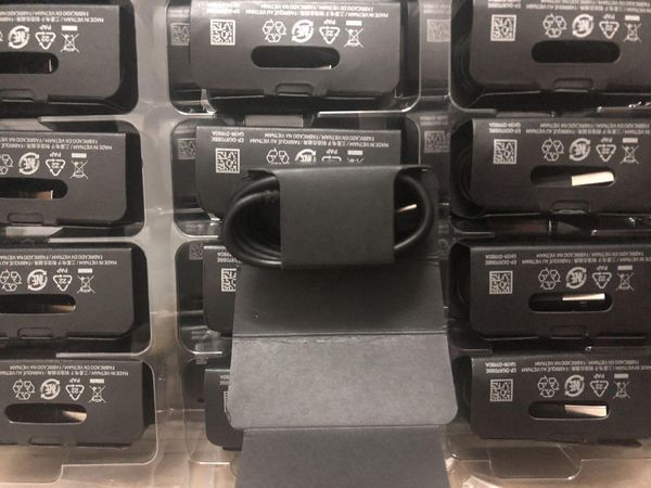 

dhl 100% оригинальные s10 usb black type-c 1м быстрый чаринг синхронизации данных кабель для samsung s10 s8 9 примечание 7 8 s10 + без упако