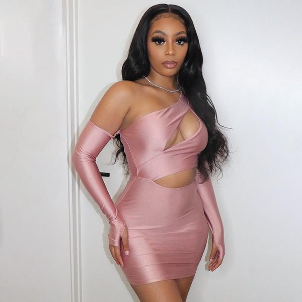 

xq058 woman off shoulder cut out bodycon dresses party night long sleeve clubwear fashion mini dress autumn winter, Black;gray