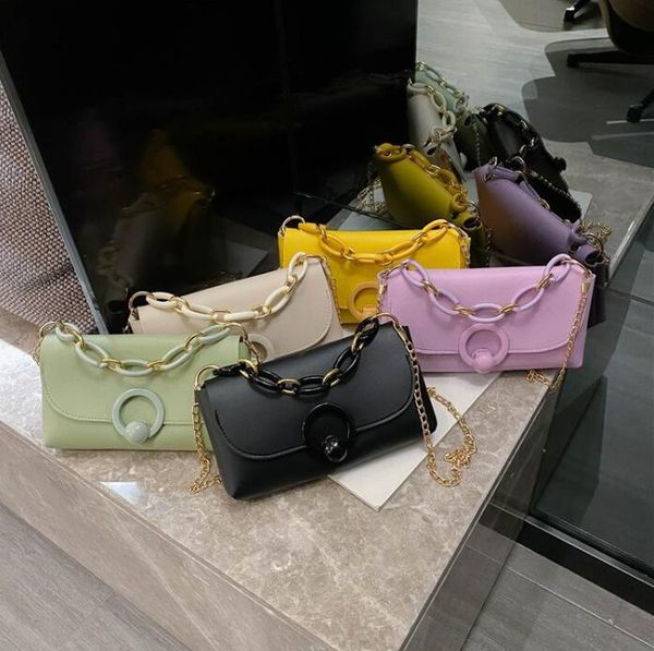 

fashion women handbags purse chain shoulder bags plain crossbody small flap girl bag