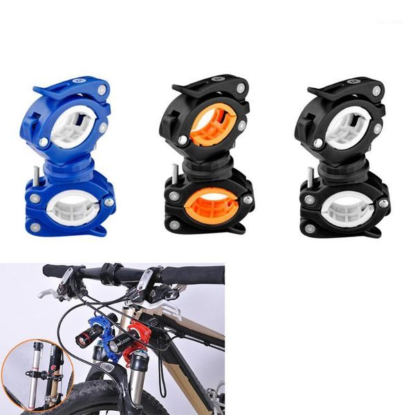 

bike lights 1pc cycle bicycle bracket led torch holder clip 360 degree otatable1