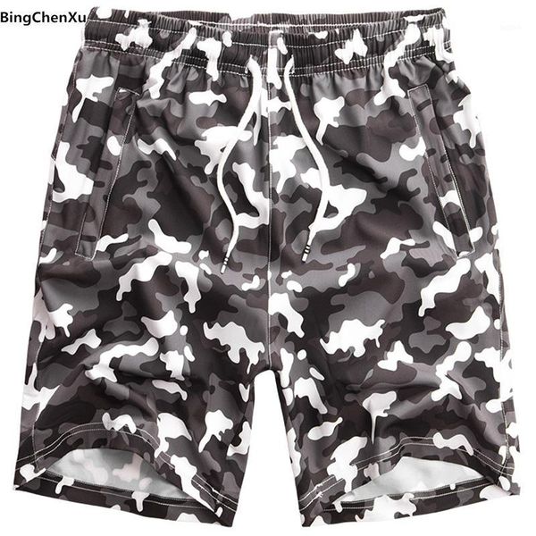 

2019 camouflage men big size 8xl board shorts plus size beach shorts camo men quick drying short mens pants swimwear 49261, White;black
