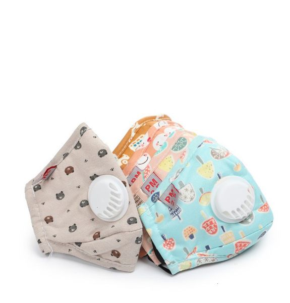 

children fashion design carton face filter anti dust gas mouth mask cotton reusable masks with value protection for kids kz-2003