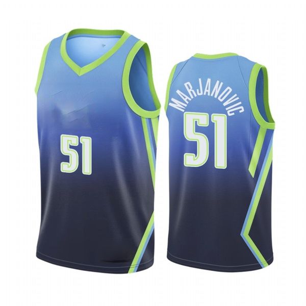 

boban marjanovic men city basketball jersey, Black