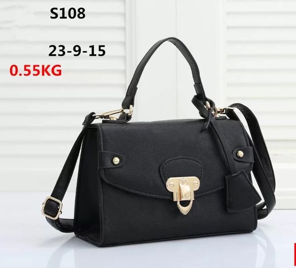 

hh womens shoulder bag pu leather lady handbag fashion ladies luxury designer bags cross body sliver chain black handbags 23*9*15cm s