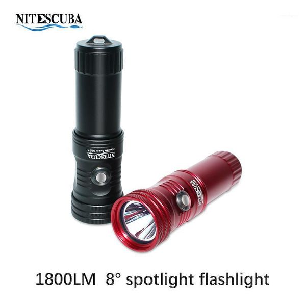 

flash heads nitescuba diving video light s18f back up 1800 lumen waterproof 100m for underwater pography lighting1