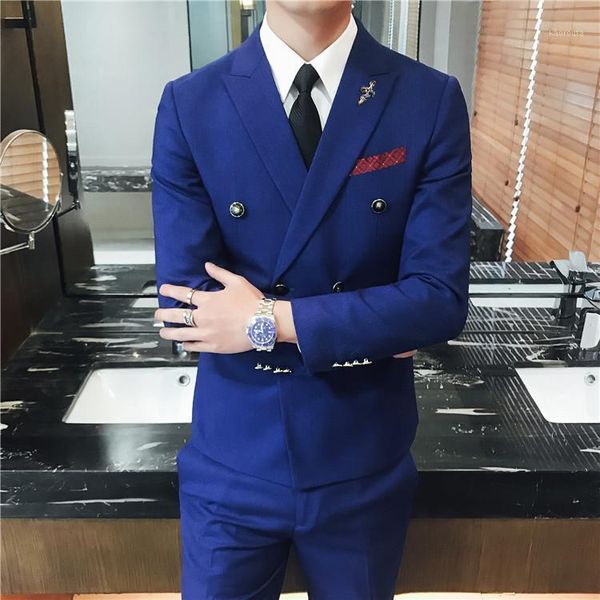 

taobao sell new men suit handsome groom groomsman wedding dress, cultivate morality twinset of wash and wear a suit1, White;black