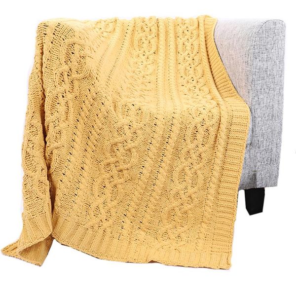 

blankets battilo knitted chenille throw blanket for sofa and couch, lightweight, soft & cozy knit throws, 50"x60"