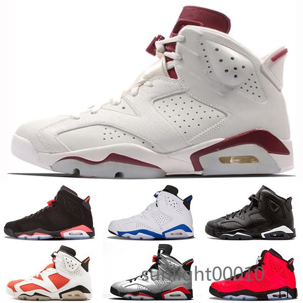 

новое прибытие 6 6s мужские ботинки баскетбола infrared unc maroon tinker hatfield черный кот carmine gatorade мужчин sports кроссовки yue5