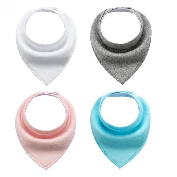 

4шт triangle pure color детские нагрудники бандана soft baby boy baby girl wrap многоцелевой кормление отрыжка ткани шарф аксессуары кпт jll, Red;brown