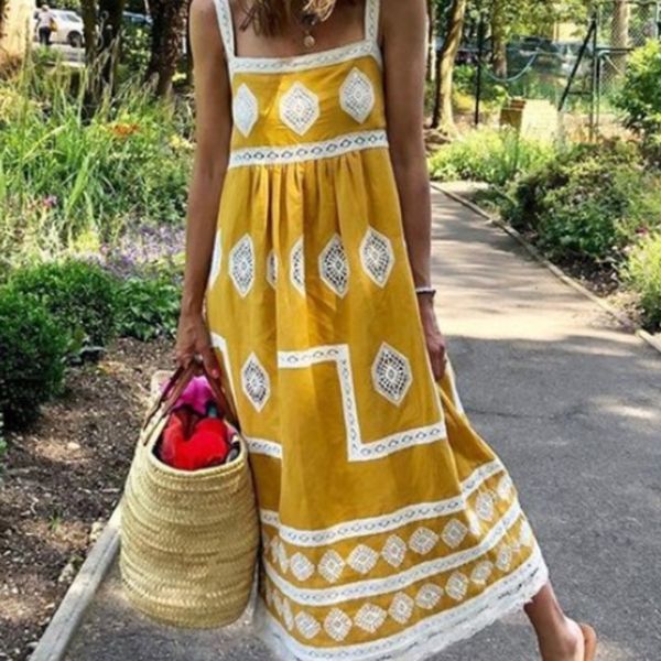 

jhxq0 bohemian new printed skirt dress summer loose casual bohemian new printed suspender nb1jw skirt dress summer loose casualsuspender, Black;gray