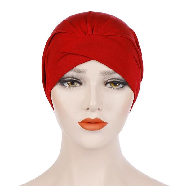 

new fashion women cotton solid turban cap butterfly hood chemo cap elastic india's hat head scarf headwear hair accessories, Blue;gray