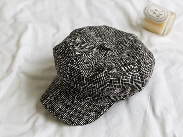 

cokk женщина hat cap восьмиугольного корейского vintage painter hat берет женского зонт vintage bonnet ретро восьмиклинок 2020 новая мода кп, Blue;gray