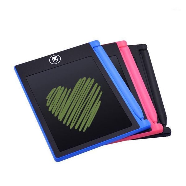

4.4 inch lcd writing tablet digital graphic tablet electronic handwriting drawing pad notepad paint board toys for kids gift1, Black;red