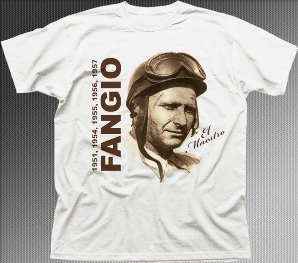 

summer 2020 short sleeve plus size fangio juan manuel car racing legend grand prix tshirt fashion classic sport hooded sweatshirt hoodie