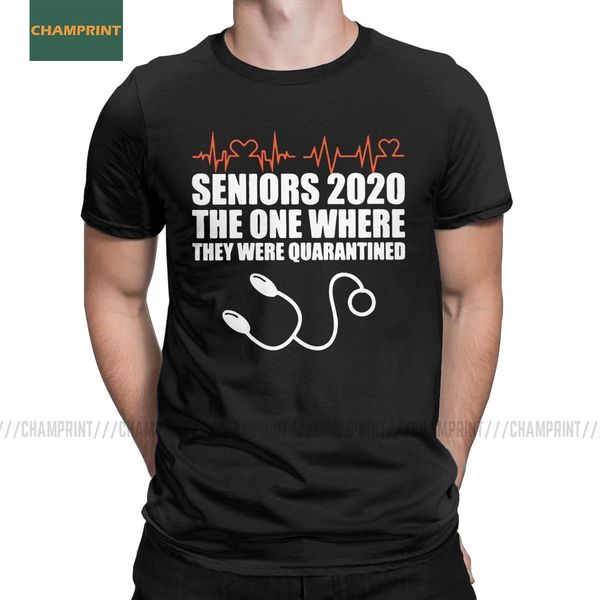 

senior 2020 the one where they are quarantined graduate social distancing short sleeve sport hooded sweatshirt hoodie men t shirt